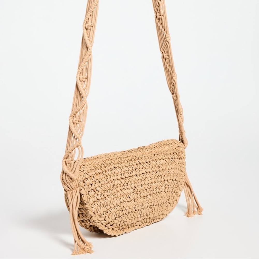 8 Other Reasons Raffia Crossbody Bag in Natural. Brand new! - Picture 4 of 11